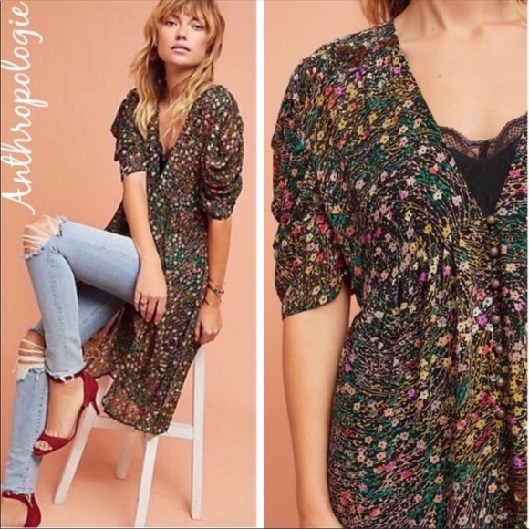 Anthropologie Akemi + Kin Valencia Floral Dress S - Picture 2 of 13